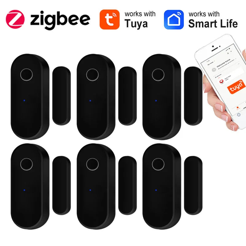 Enhance Your Home Security with the Zigbee Door & Window Sensor – Tuya Smart Life App Compatible for Remote Monitoring and Anti-Theft Protection