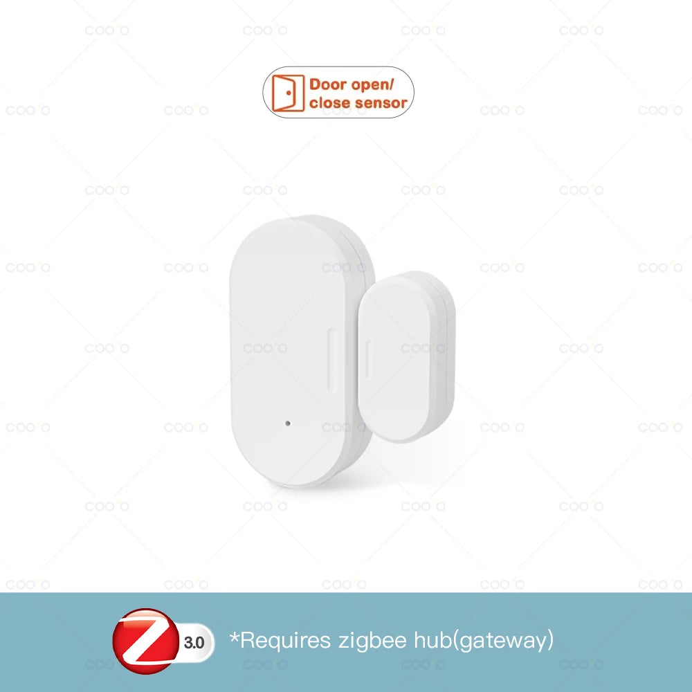 Zigbee Door Window Sensor Lux Light/ Vibration Detect 2 in 1 Real Time Wireless Magnetic Alarm Works with Alexa Google HA Z2M
