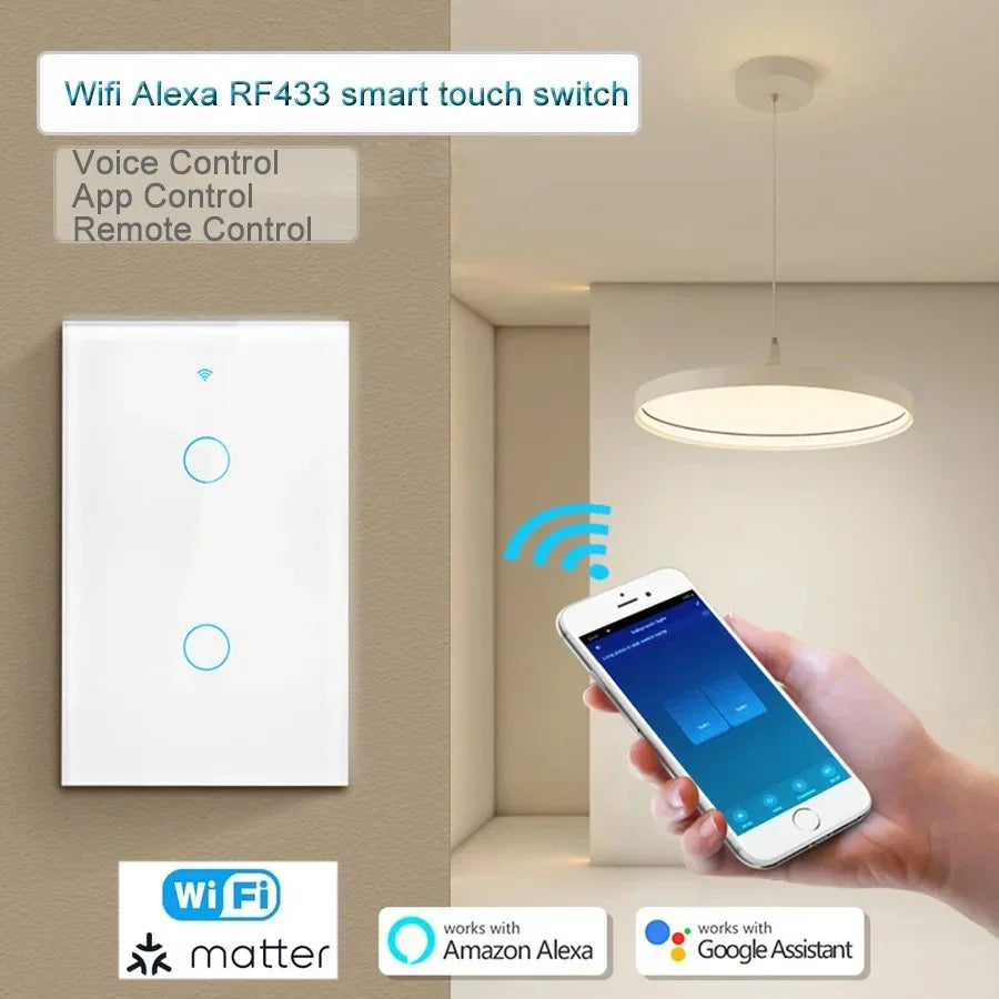 Matter Smart Switch Matter Wall Switch Matter Light Switch Touch Wall ...