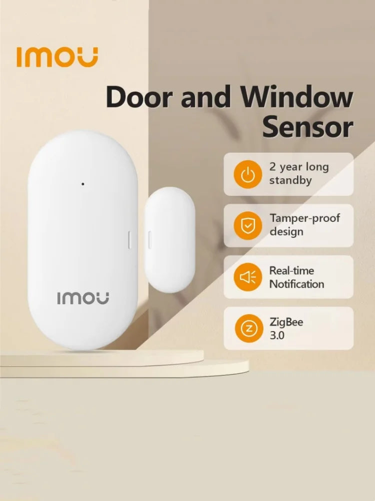 Zigbee 3.0 Smart Door Window Sensor Open Closed Detectors App Control Security Alarm Tamper-Proof 2 Year Long Standby