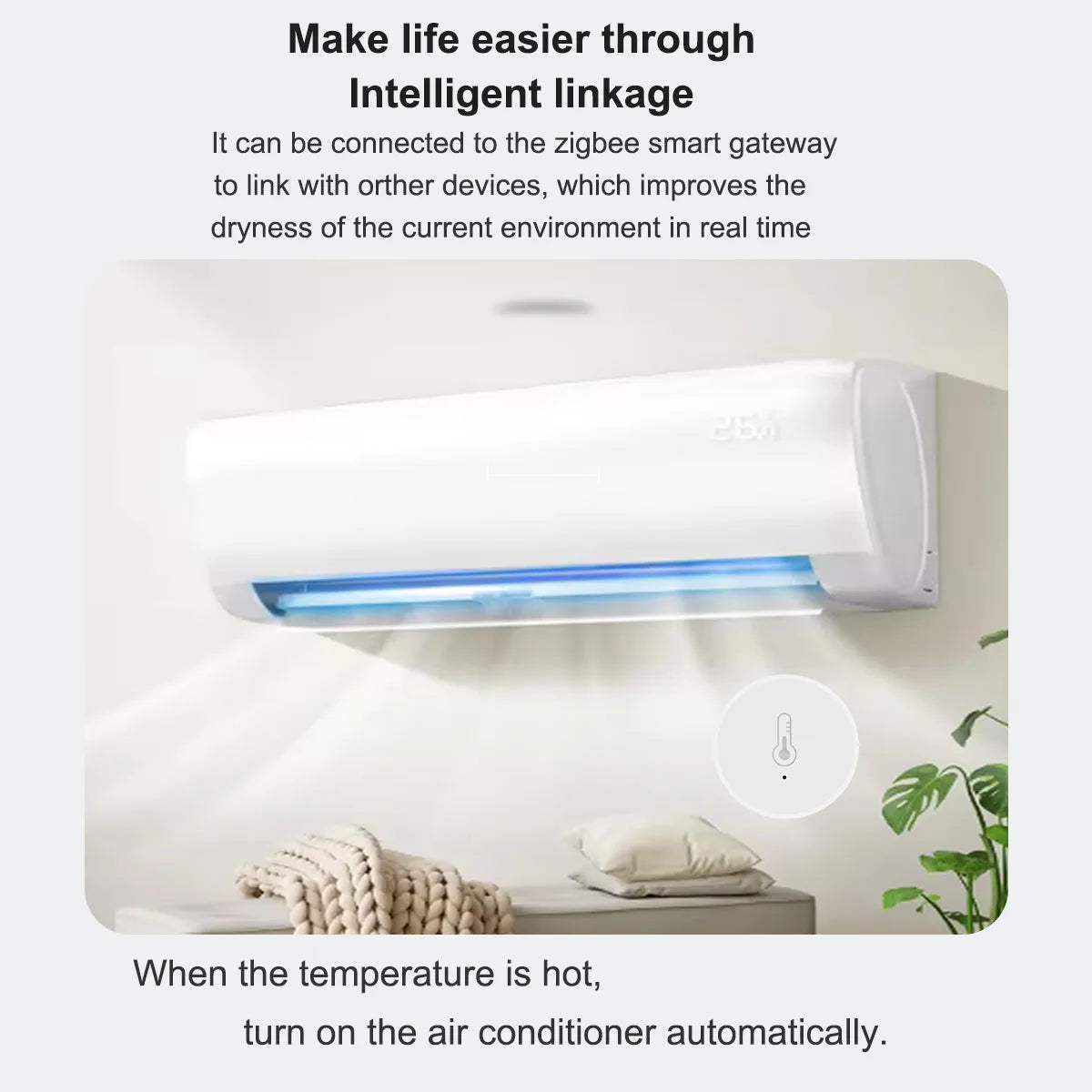 Revolutionize Your Home with the Tuya Zigbee Smart Temperature and Humidity Sensor – Effortless Monitoring with Alexa and Google Home Compatibility