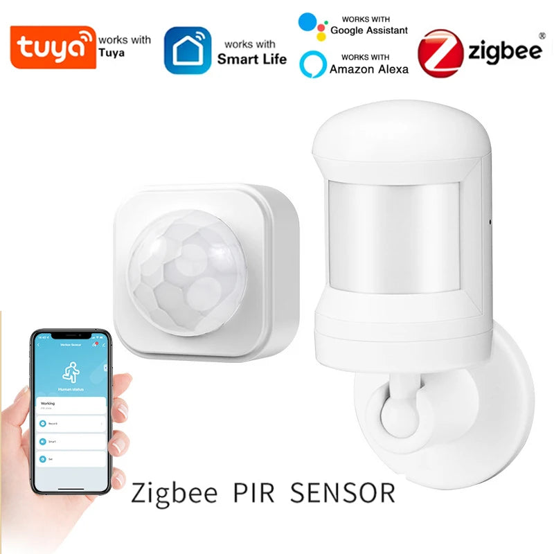 Tuya Smart Zigbee PIR Motion Sensor Smart Home Human Body Infrared Detector Security Smart Life Works with Alexa Google Home