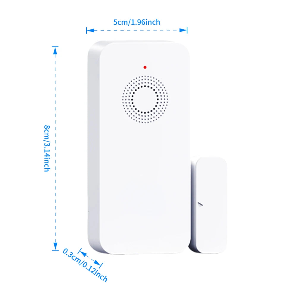 Door Window Magnetic Sensor Works with Alexa Google Tuya Zigbee Door Sensor Home Alarm Security System
