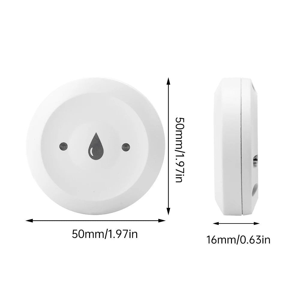 Tuya Zigbee Water Leak Detector Water Flood Sensor Smart Life App Alert Overflow Water Leakage Sensor for Kitchen/Bathroom