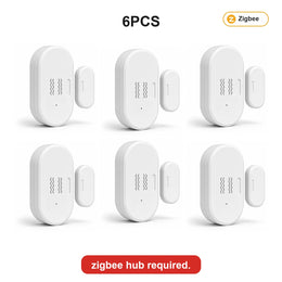 Tuya Zigbee Vibration Door Window Sensor Smart Door Contact Sensor Smart Life Home Assistant Zigbee2Mqtt App Open Close Alert