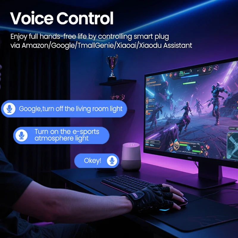 EU US UK Plug Zigbee Smart Plug 16A Energy Monitor Remote Control Timer Alexa Google Home for Electrical Sockets with Control