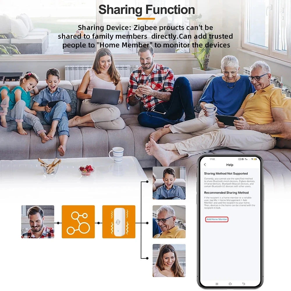 Tuya Zigbee Vibration Sensor Real Time Monitoring Door Window Detection Alarm Smart Home Security Protection System