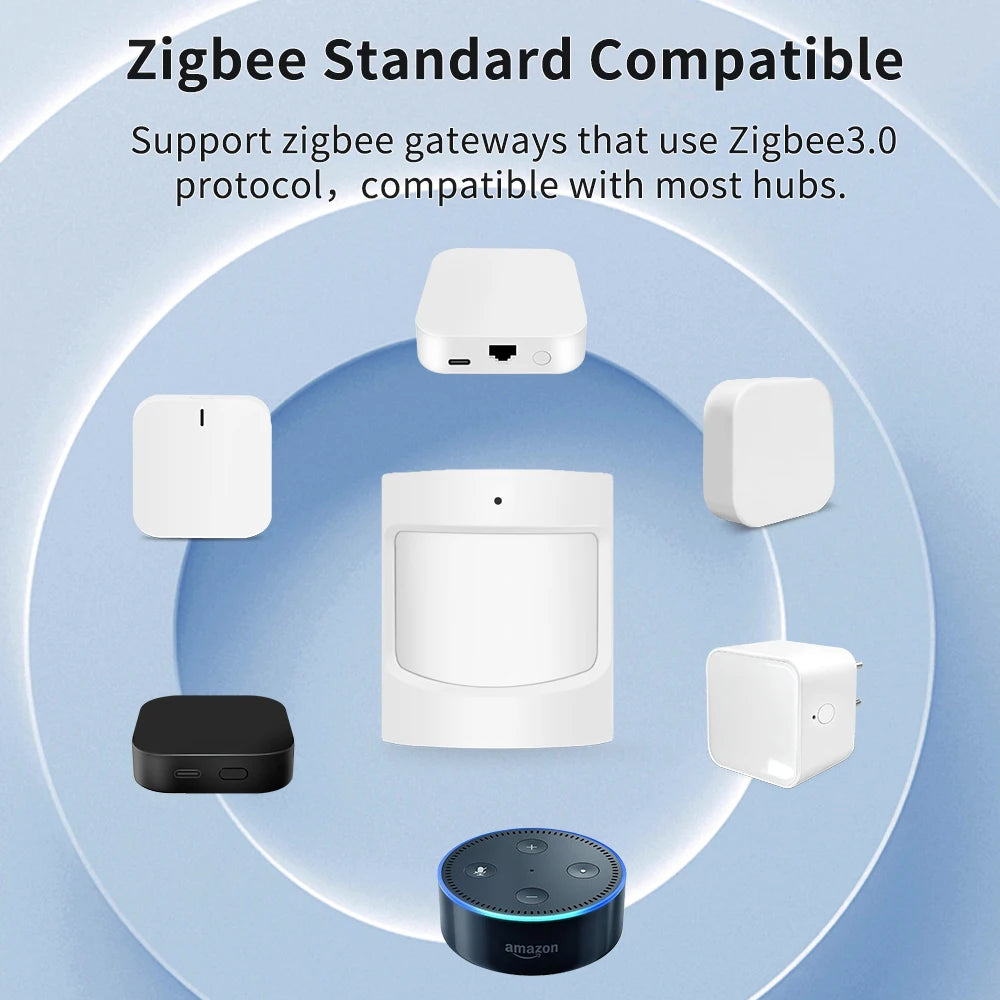 Home Assistant Smart PIR Motion Sensor Detector Home Security Burglar Wireless Ewelink Zigbee Lighting Linkage