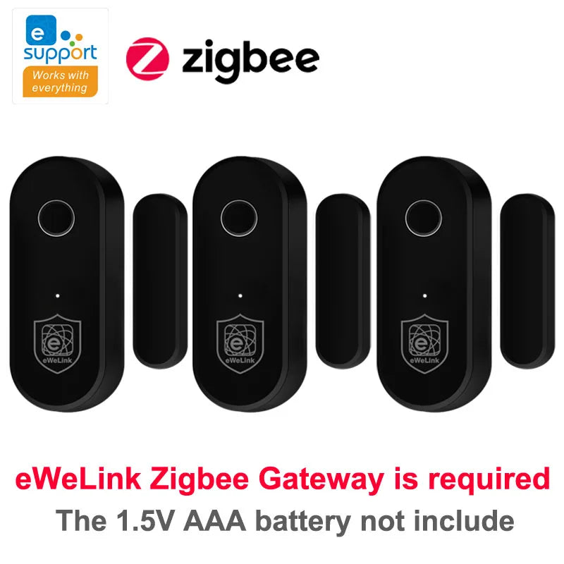 Ewelink Zigbee Door Sensor Open Closed Window Detector APP Control Smart Home Security Alarm Work with Alexa Google