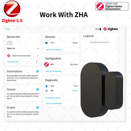 Zigbee 3.0 Door Sensor Window Sensor Contact Sensor Zigbee Hub Required Workwith Home Assistant Yandex ZHA Zigbee2Mqtt Alexa
