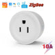 Tuya 16A Smart Plug Zigbee Wifi Socket US Canada Mexico Peru Japan Power Monitoring Timing Function Works with Alexa Google Home