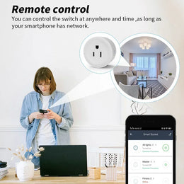10A Wifi Smart Socket US Plug Time Setting Voice Control Function Cozylife Smart Home Appliances Work with Alexa Google Home ﻿