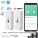 Tuya Zigbee Temperature and Humidity Sensor APP Remote Monitor for Smart Home Var Smartlife Works with Alexa Google Assistant