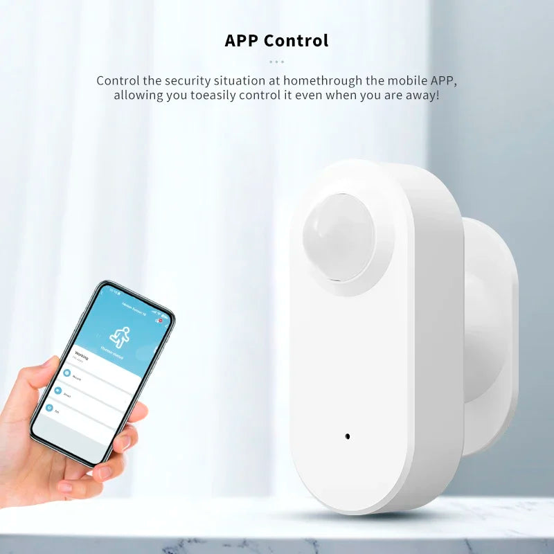 360° Rotatable Tuya Wifi Zigbee Smart Motion Detection Sensor Security Alarm Human Infrared Movement Sensor Alexa Google Home