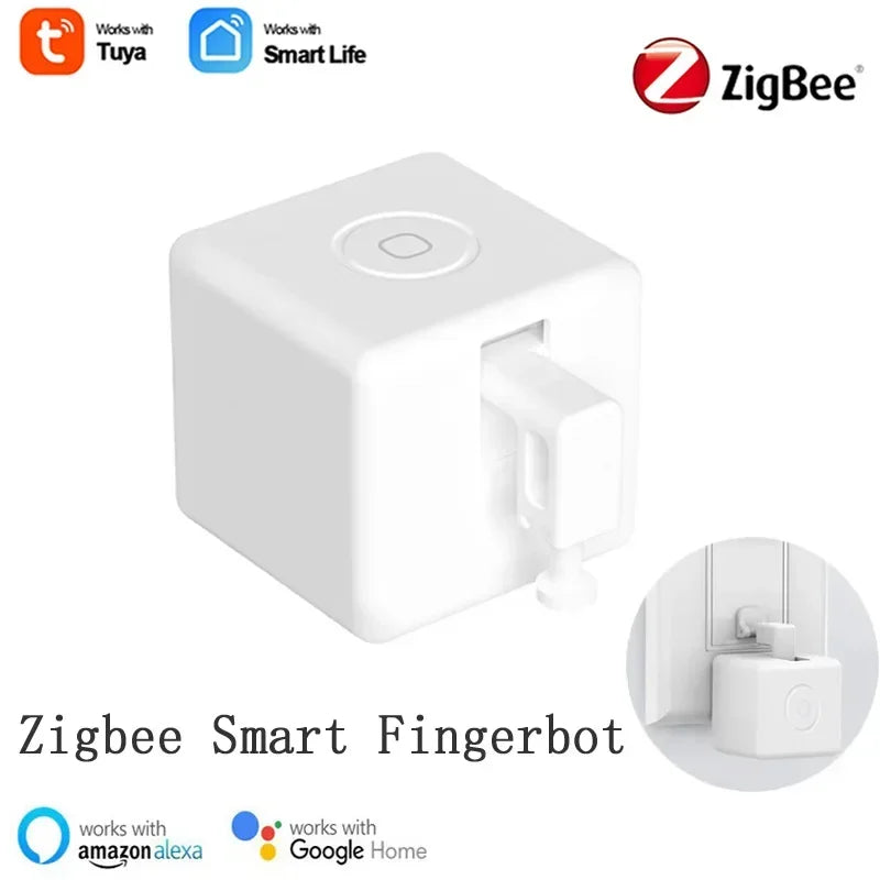 Tuya Zigbee Homekit Fingerbot Switch Button Push Touch Arms Fingerbot Wireless Thumb Remote Control Switch Works Alexa Google