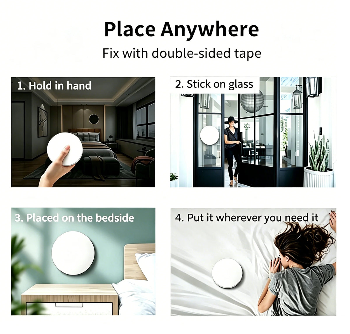 Zigbee 3.0 Smart Scene Button CR2032 Battery Tuya Smart Life APP Alexa Google Home Wireless Remote Controller