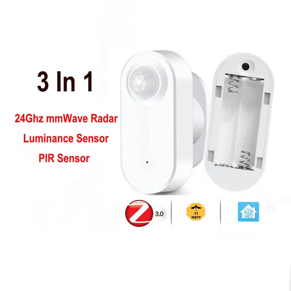 Revolutionize Your Home with the Zigbee 3.0 Human Presence Detector - Advanced Luminance & Distance Detection for Smart Living