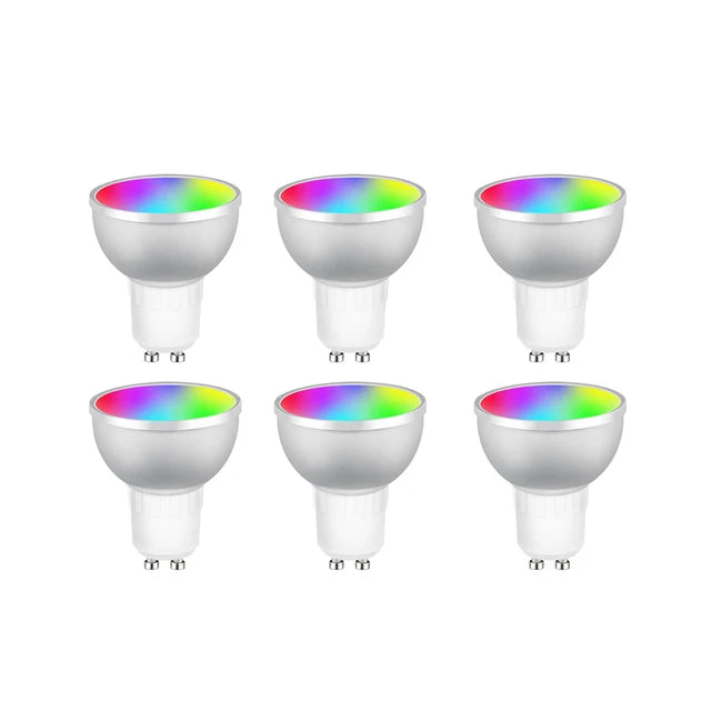 Transform Your Space with 1-10Pcs Zigbee Smart Home LED Bulb Spot Night Light Lamp - 5W GU10 RGBCW Compatible with Alexa, Google Home, and SmartThings
