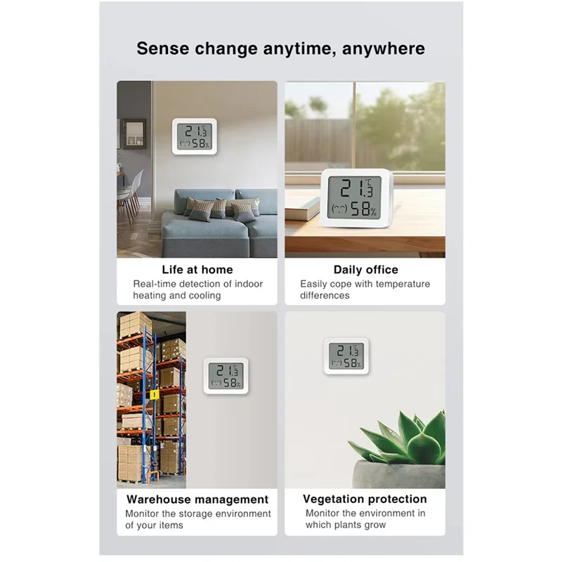 Upgrade Your Home with the B29C-Tuya Zigbee Smart Temperature and Humidity Sensor - Perfect for Alexa & Google Assistant!