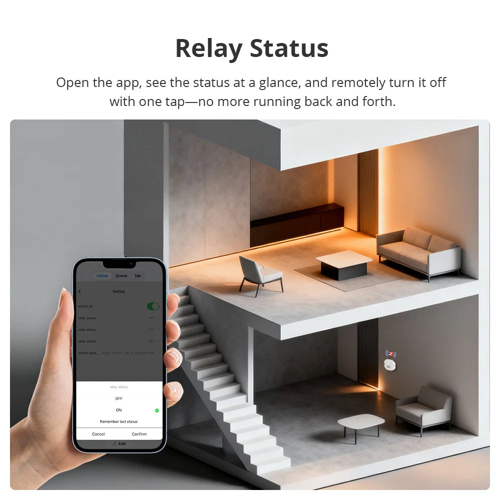 Zigbee 2 Gang Smart Inline Module Mini Light Switch with Power Statistics Function Work with Tuya Smart Life App