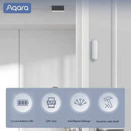 2025 Newest  Door Window Sensor P1 Zigbee 3.0 Remotely View Intelligent Linkage Smart Home Devices Work with Homekit APP