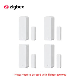 Tuya Smart Home Zigbee Door Sensor Alarm Window Door Open/Closed Detectors Security Protection Smart Life for Alexa Google