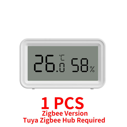 Tuya Zigbee 3.0 Temperature Humidity Sensor Smart Home Automation APP Remote Connect Work with Alexa Google Home Assistant
