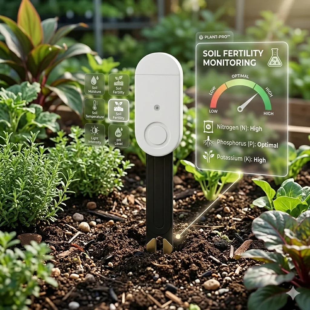 Zigbee 3.0 Smart Soil Tester Luminance Humidity Temperature Moisture Sensor for Garden Plant for Z2M Home Assistant Zigbee2Mqtt