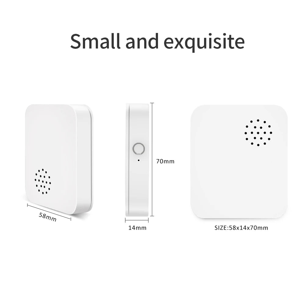 Tuya Zigbee3.0 Smart Vibration Alarm Sound Alert on Shock/Movement Detection, Home Assistant Compatible Security Sensor