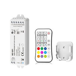 Tuya Zigbee SPI LED Controller Dimmer 5V 12V 24V WS2811 WS2812B SK6812 RGB/RGBW Addressable LED Light Tuya App for Alexa Google