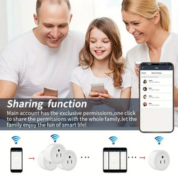 10A Wifi Smart Socket US Plug Time Setting Voice Control Function Cozylife Smart Home Appliances Work with Alexa Google Home ﻿