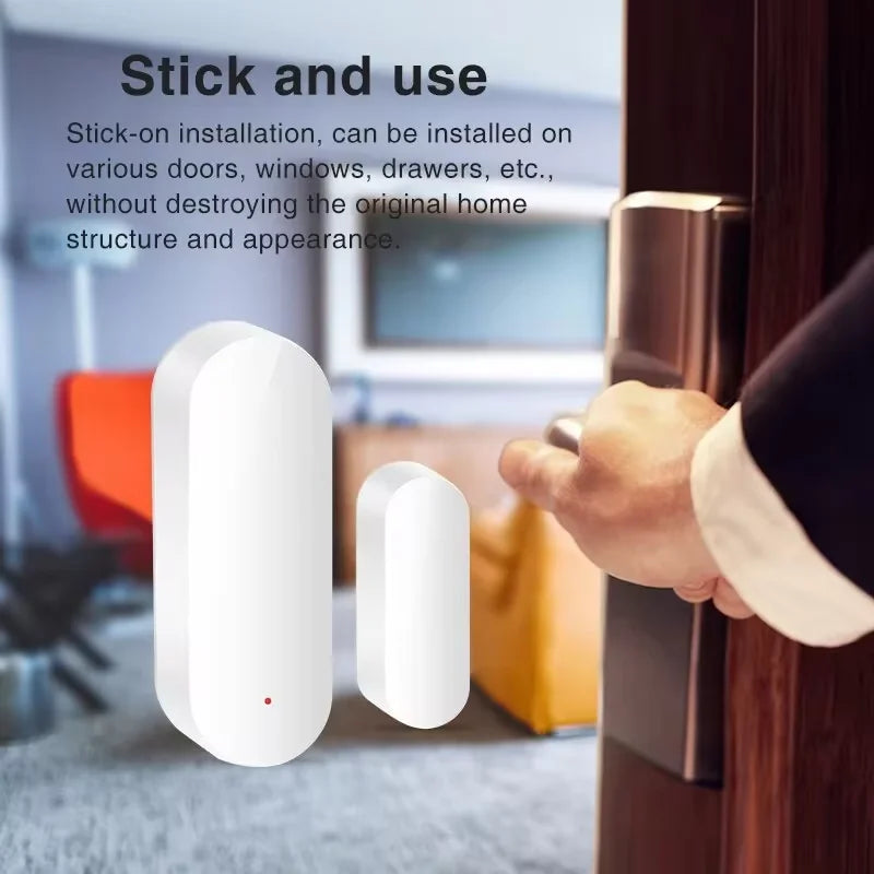 Ewelink Zigbee Door and Window Anti-Theft System, Easy Installation, Smart Protection, App-Controlled Alarms.