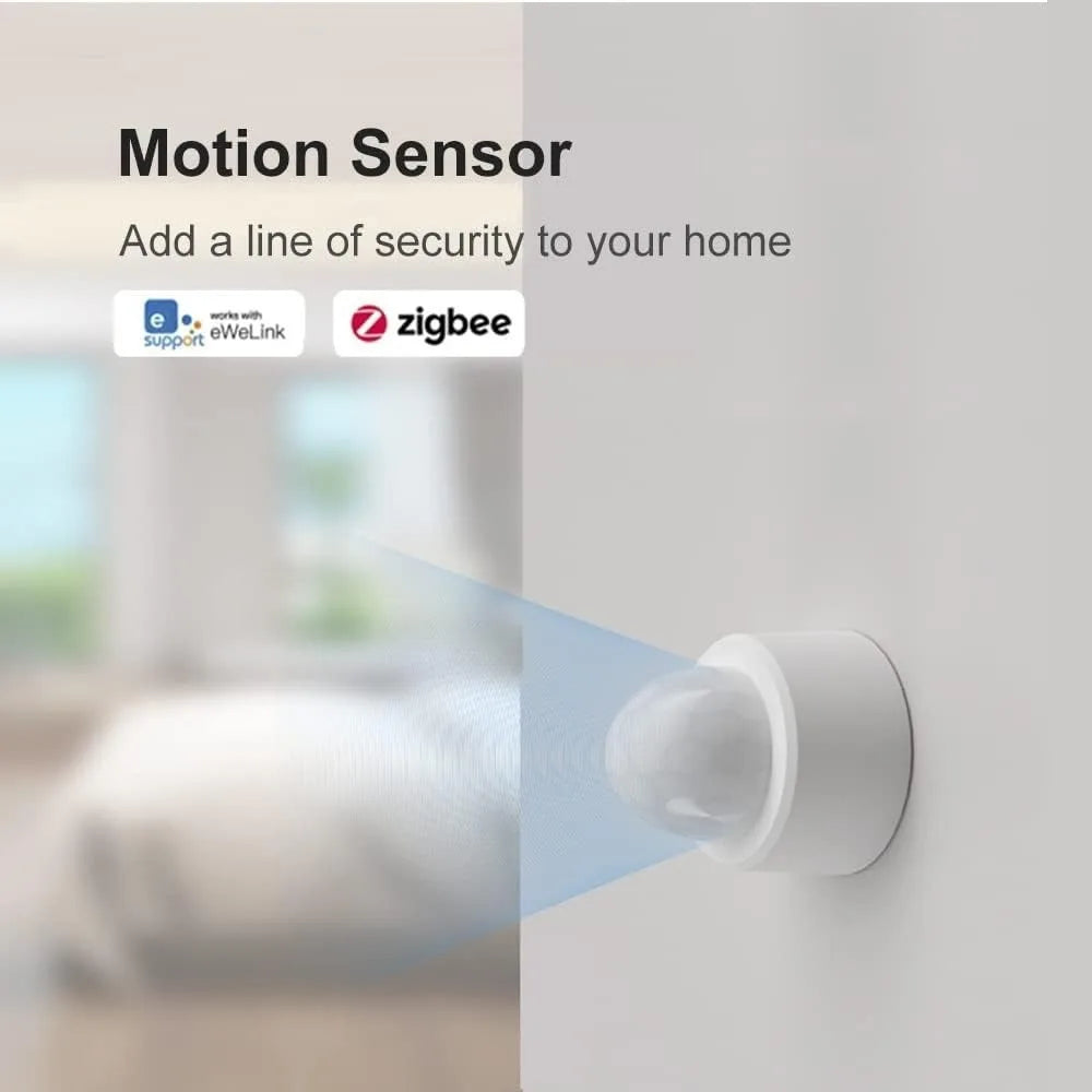 Ewlink Zigbee Motion Sensor Wireless Motion Detector Get Alerts or Trigger Lights to Turn on Zigbee Bridge Hub Required