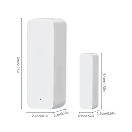 Zigbee2Mqtt (Z2M) Door Sensor, High Precision Security Detector, Tuya Ecosystem Compatible for Versatile Connectivity