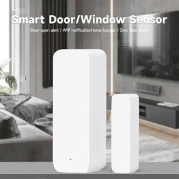 Tuya Smart Home Zigbee Door Sensor Alarm Window Door Open/Closed Detectors Security Protection Smart Life for Alexa Google