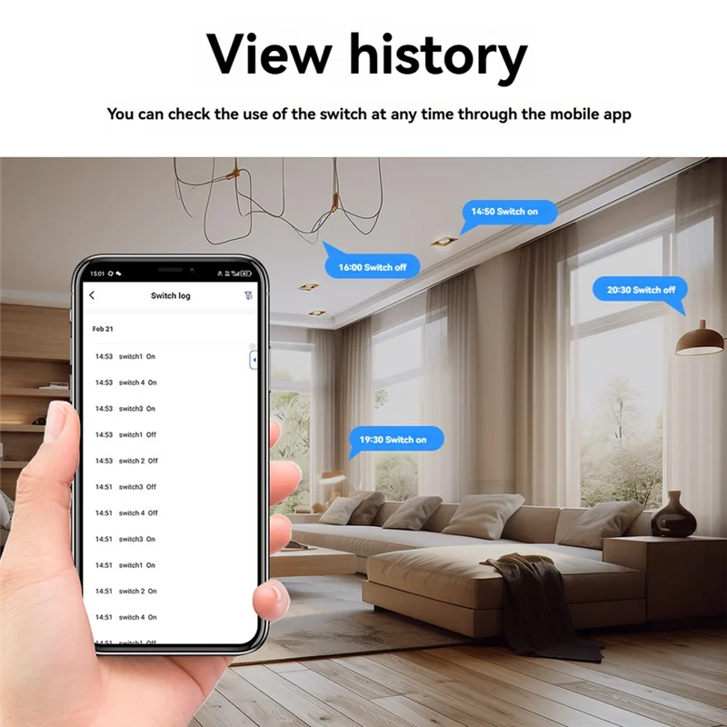 Abmf-Tuya Zigbee Smart Wall Switch Wire Single Zero Fire Universal Smart Home Wireless Switch Work Withalexa Google Home A