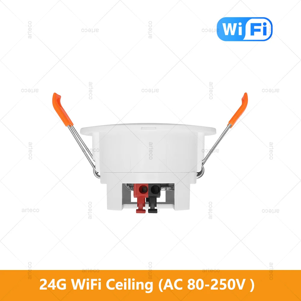Wifi /Zigbee Human Presence Detector Smart Human Body PIR Sensor Mmwave Radar Microwave Motion Sensor with Luminance Detection