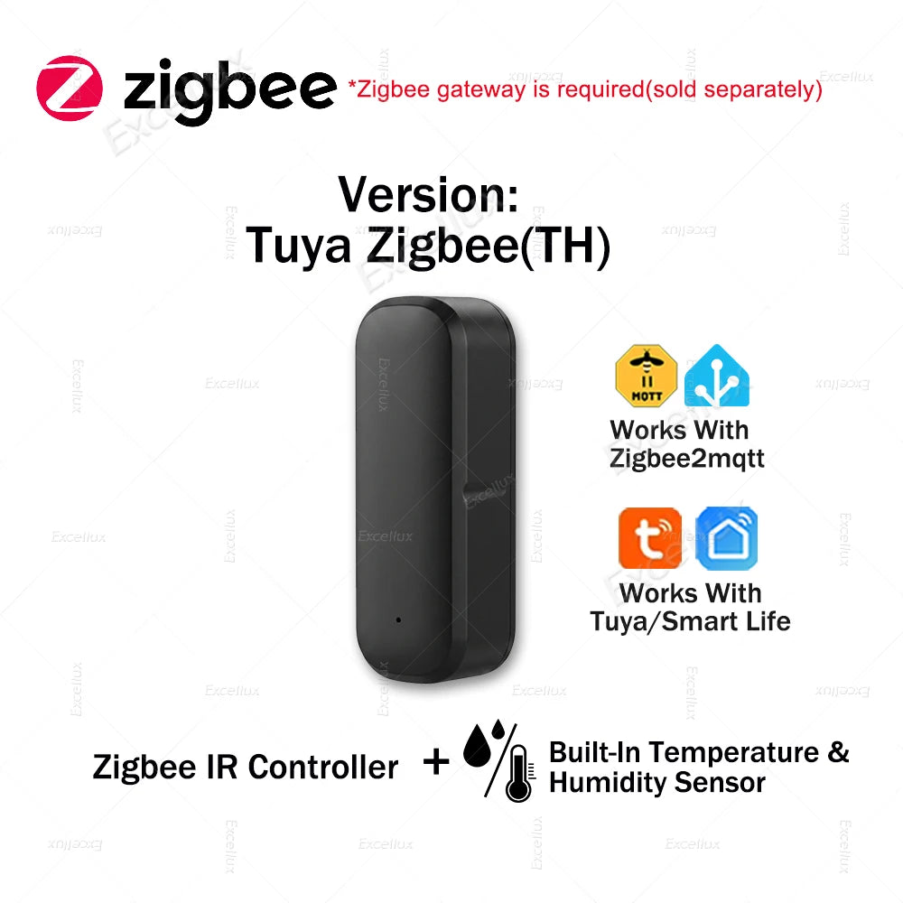 Zigbee Smart IR Remote Wireless Universal Infrared Controller for TV Air Conditioner Work with Smart Life TUYA Zigbee2Mqtt Alexa