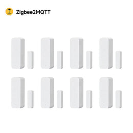 Zigbee2Mqtt (Z2M) Door Sensor, High Precision Security Detector, Tuya Ecosystem Compatible for Versatile Connectivity