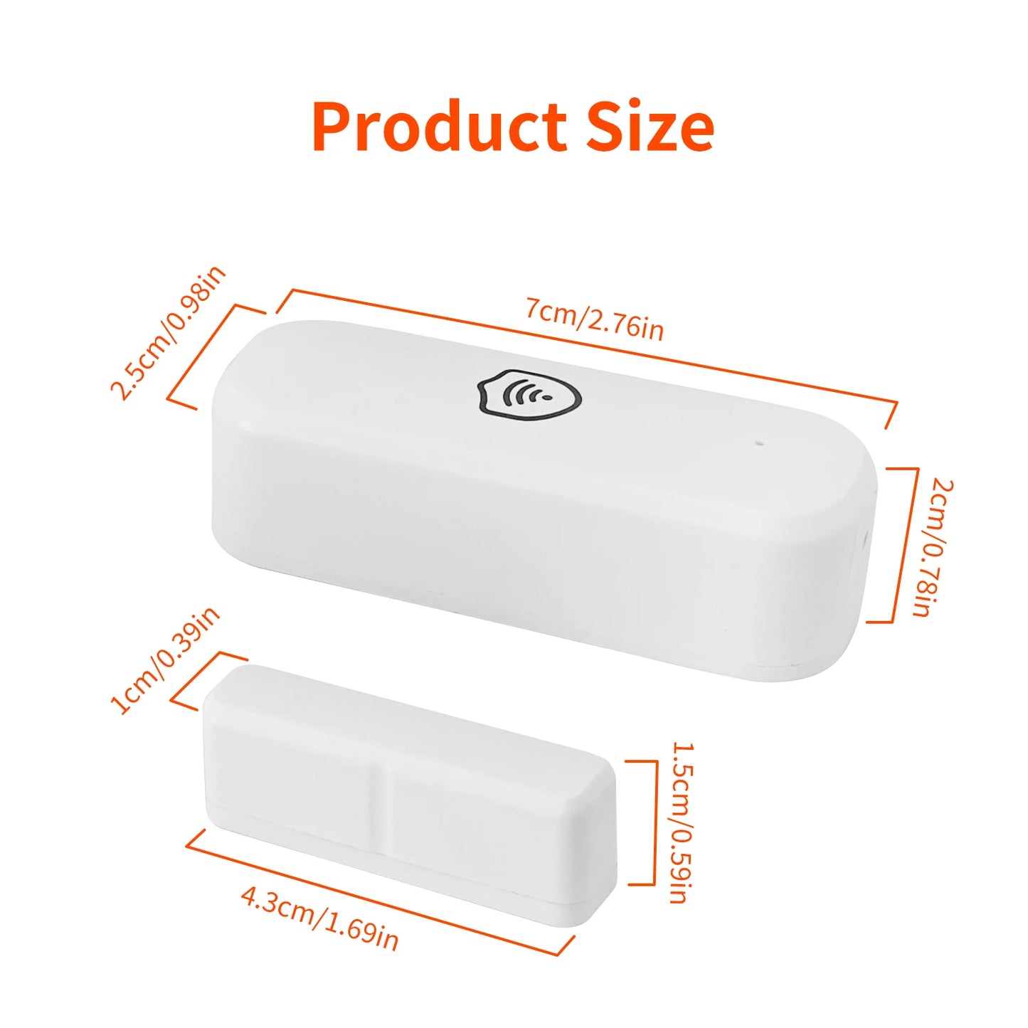 Tuya Zigbee Door Contact Sensor Wireless Door Detector Smart Life APP Safety Reminder Supports Alexa and Google Home
