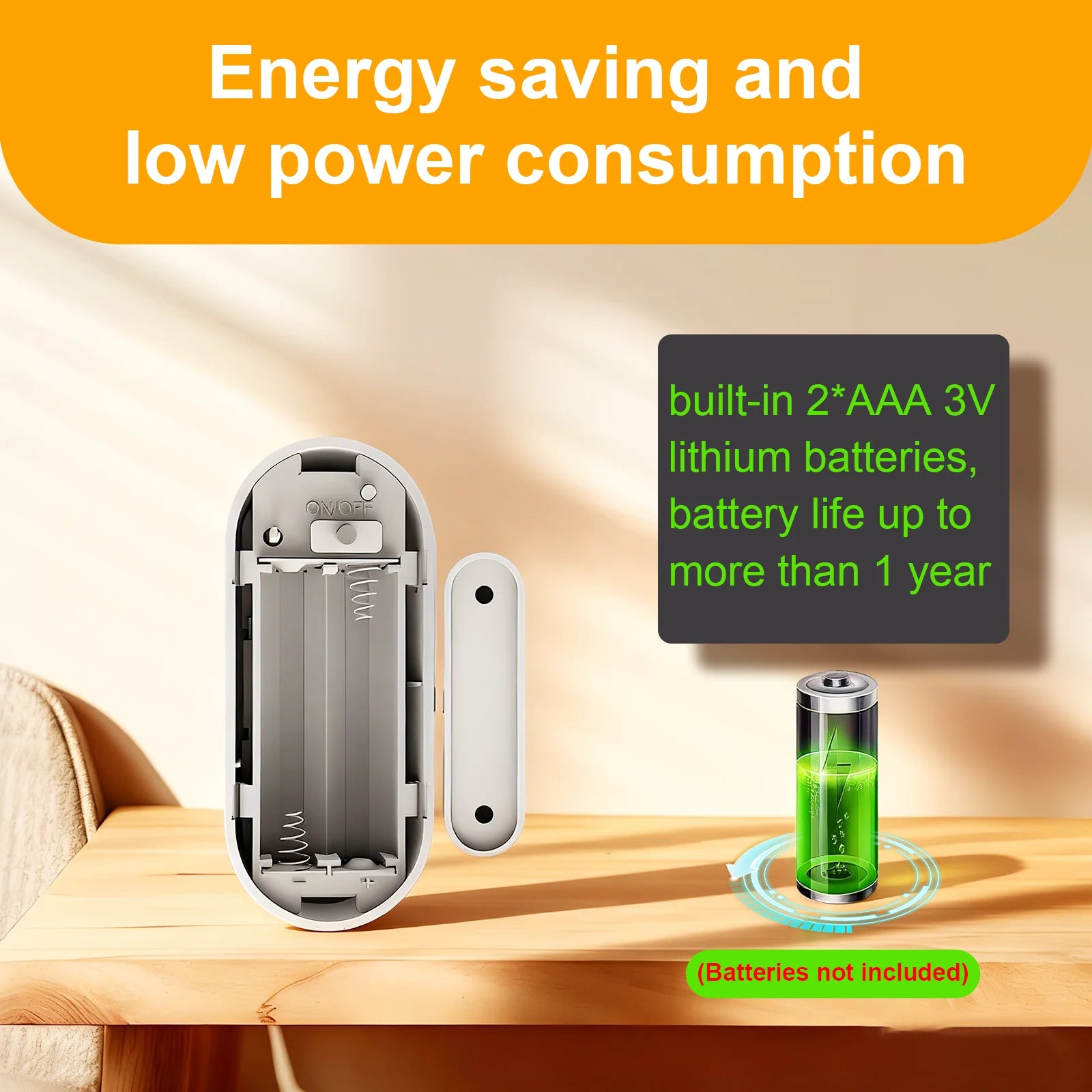 Tuya Zigbee Door Open Detector Works with Alexa Google Smart Life APP Real-Time Monitor for Home Security Door Window Sensor