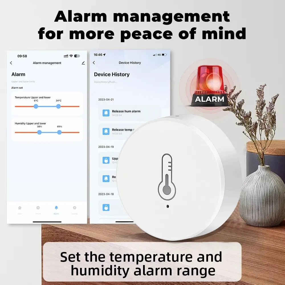 Revolutionize Your Home with the Tuya Zigbee Mini Temperature and Humidity Sensor – Smart Remote Monitoring with Alexa and Google Home Integration