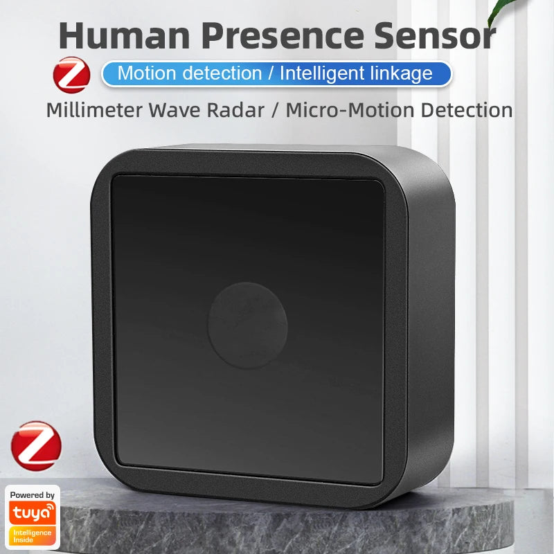 Tuya Wifi/Zigbee Human Presence Sensor Mmwave Radar Detection PIR Motion Sensor Smart Life APP Smart Home Security Protection