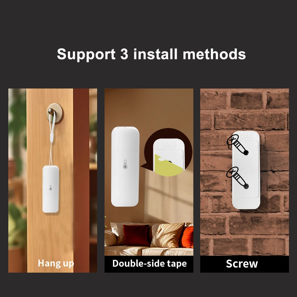 Smart Zigbee 3.0 Temperature and Humidity Sensor Tiny Remote Monitor for Smart Home Assistant Zigbee2Mqtt Ewelink