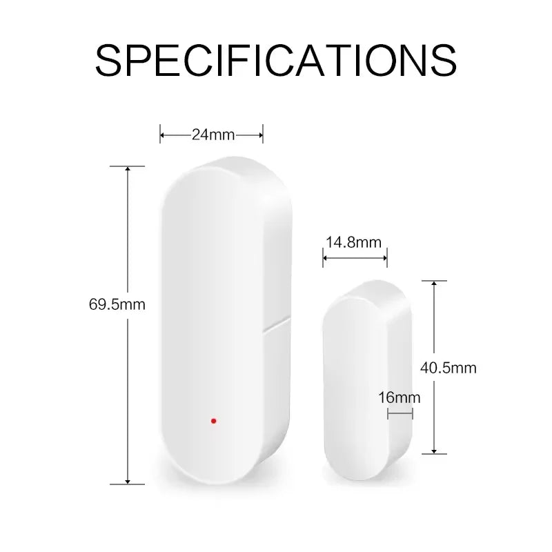 Ewelink Zigbee Door and Window Anti-Theft System, Easy Installation, Smart Protection, App-Controlled Alarms.