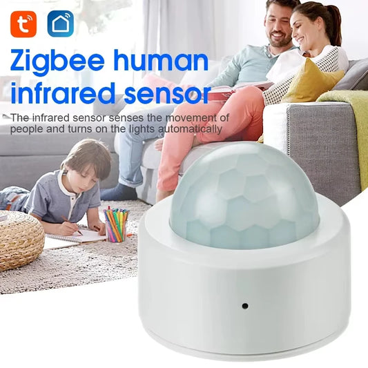 Enhance Your Home Security with the Tuya Zigbee PIR Infrared Motion Sensor - Smart Wireless Alarm Compatible with Alexa and Google Assistant