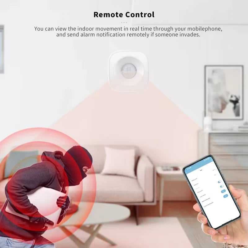 Tuya Zigbee/Wifi PIR Motion Sensor Wireless Infrared Detector Security Burglar Alarm Smart Life APP Control Compatible
