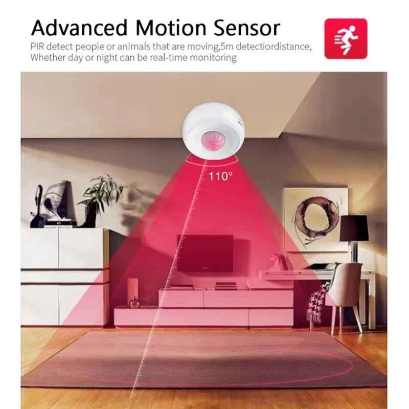 Ewelink Zigbee 3.0 PIR Motion Sensor Human Motion Infrared Detector Security Alarm Works with Alexa Google Home Zigbee2Mqtt