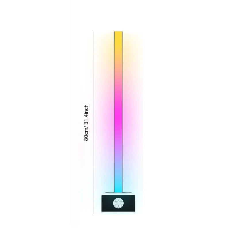 Smart WIFI RGB Corner Lamp LED Dimmable Music Sync Voice APP Remote Control Timer Standing Floor Lamp for Bedroom Living Room