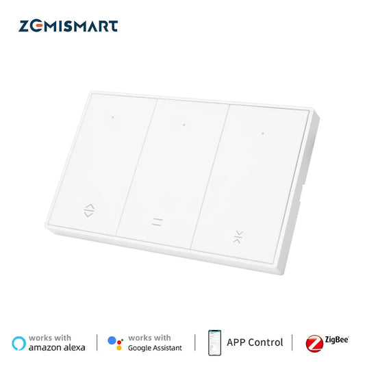 Zigbee US AU Smart Curtain Switch for Electric Motorized Roller Shutter Works with Tuya Alexa Google Home
